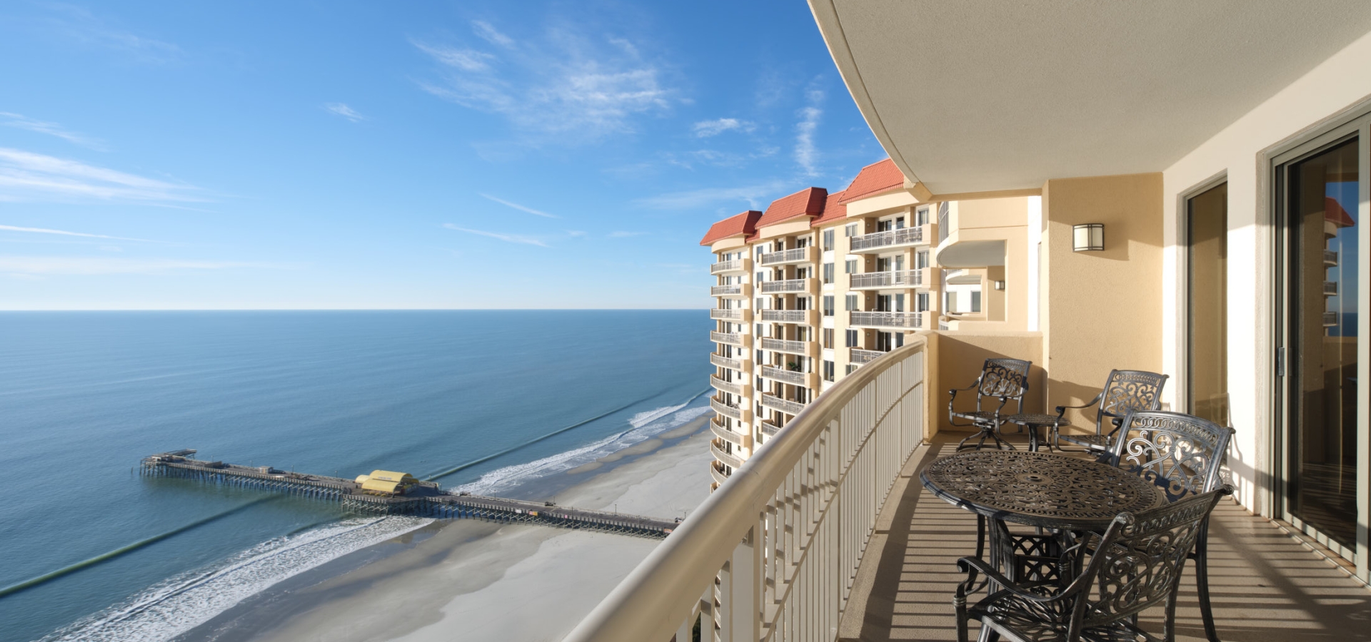 Margate tower balcony ocean and pier view