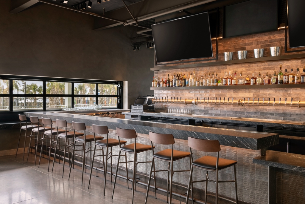 Interior bar at Black Drum Brewing