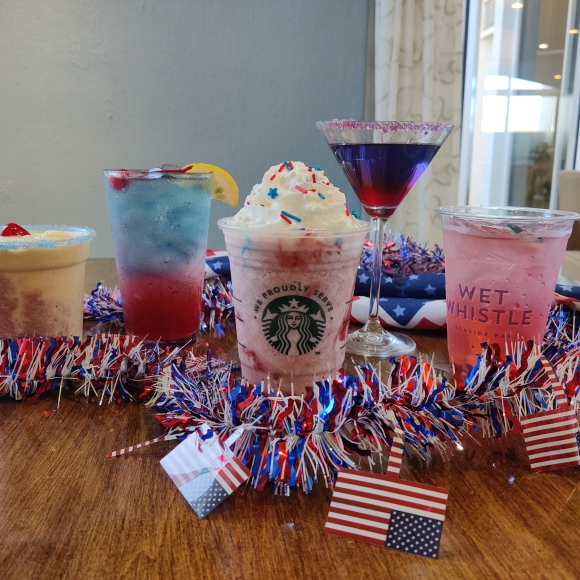 red white blue cocktails